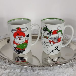 2 Fitz & Floyd Christmas Mugs